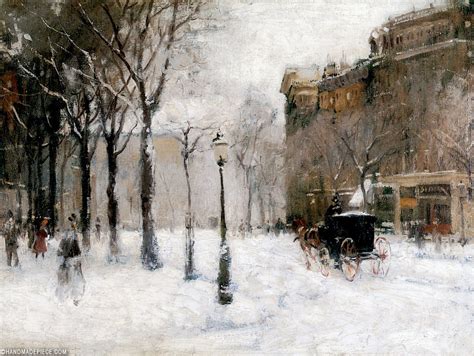 Winter in New York | American impressionism, Painting, Fine art