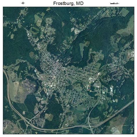 Aerial Photography Map of Frostburg, MD Maryland