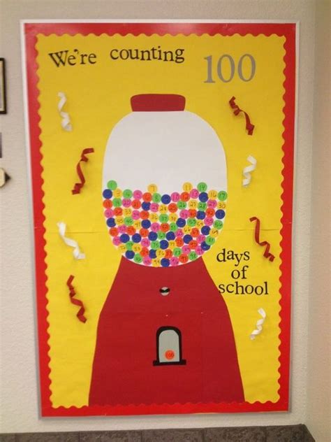 We're Counting 100 Days of School! - 100th Day Bulletin Board | 100 day ...