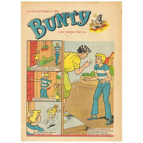 6th September 1969 - BUY NOW - Bunty comic - issue 0608 - an original ...