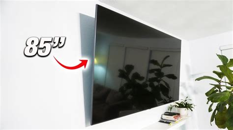 How To Mount 85 Inch TV In A Small Room Wall! DIY Step By Step | 85 ...