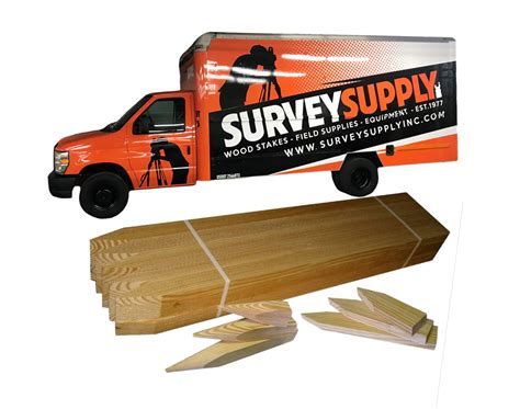 Wood Survey Stakes: Lath, Hub, Wedge & Tree | Survey Supply, Inc.