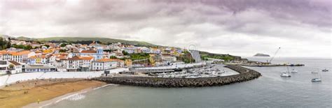 Cityscape in the Atlantic, Angra Do Heroismo, Azores Islands Stock Image - Image of edifice ...