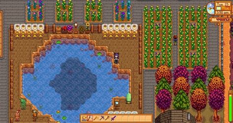 Stardew Valley - Wilderness Farm | Large central pond - hone… | Flickr Stardew Valley Layout ...