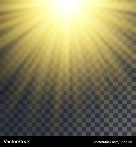 Sun rays effect Royalty Free Vector Image - VectorStock