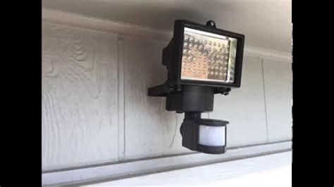 LED Solar Motion Light - Harbor Freight - Quick Install and Demonstration - YouTube