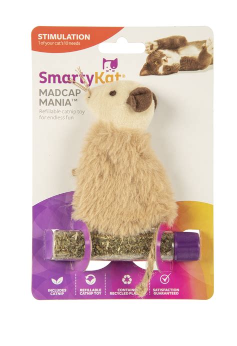 SmartyKat Madcap Mania Refillable Catnip Cat Toy - Walmart.com - Walmart.com