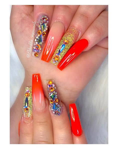 25+ BEST ORANGE NAIL ART DESIGN 2019 | Orange nail art, Nail art designs, Simple nail designs