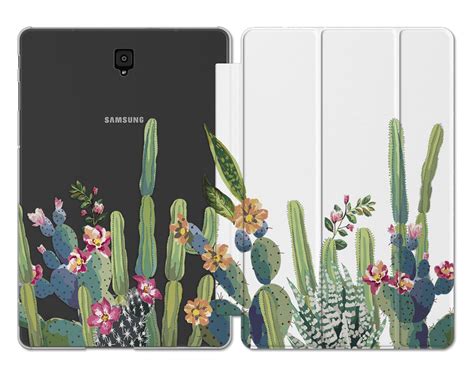 Cactus Samsung cover Samsung Tab S6 5G green tablet case | Etsy