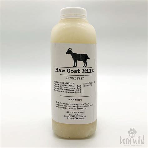 Goat Milk - Born Wild Raw Pet Food