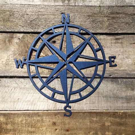 Compass Rose Metal Wall Art Nautical Compass Nautical Wall | Etsy | Outdoor metal art, Compass ...