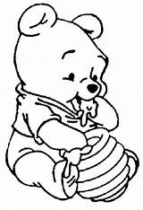 Baby Pooh Bear Coloring Pages At GetColoringscom  Free Printable sketch template