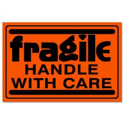 Fragile Glass Labels Printable