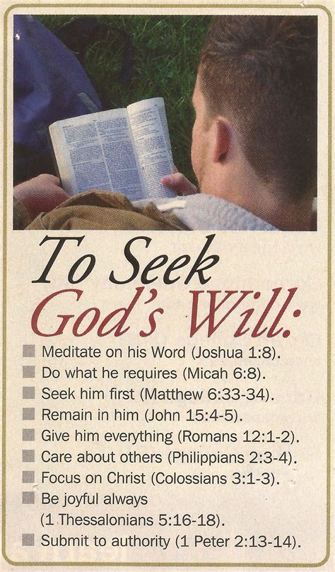 To Seek God's Will... | Seeking god, How to memorize things, Romans 12 1