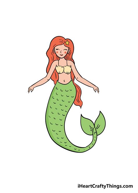 How to Draw a Mermaid Easy for Kids - Wilson Begaind