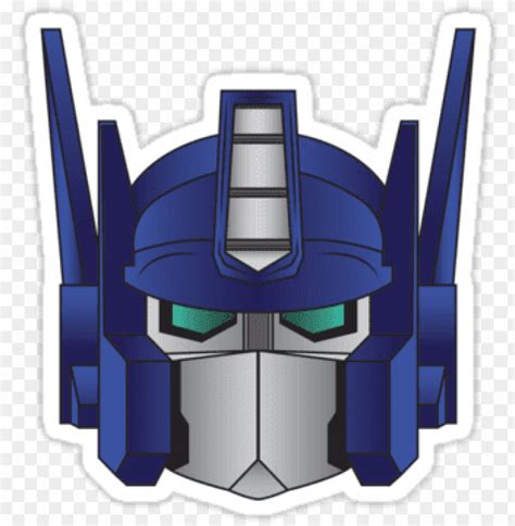 Optimus Prime Face Cartoon - Transformers Cartoon Optimus Prime Face PNG Transparent With Clear ...