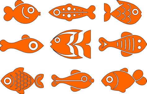 Fish Stickers Set of 9 Bathroom Vinyl Sticker Wall Art - Etsy