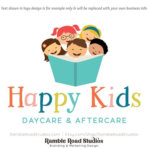 Happy Kids Premade Logo Design & Blog Header Web Print - Etsy