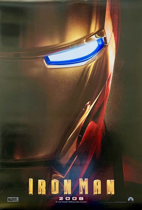 Original Iron Man Movie Poster - Marvel Studios - Robert Downey Jr.