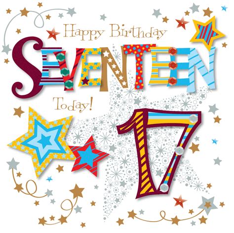 Seventeen Today 17th Birthday Greeting Card | Cards