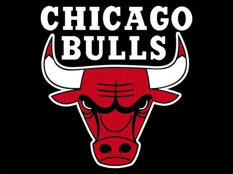 Download Chicago Bulls Logo On Black Wallpaper | Wallpapers.com