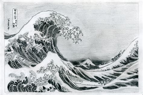 Hokusai Pencil Replica by andoruhaku on DeviantArt