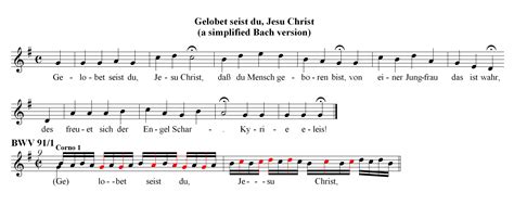 Cantata BWV 91 - Examples from the Score