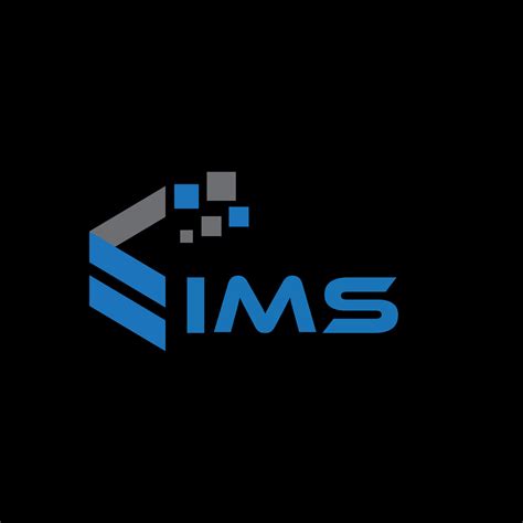 IMS letter logo design on black background. IMS creative initials ...