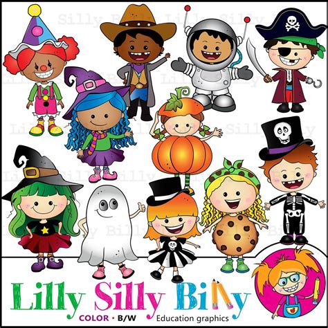 Halloween Costume Clipart Black And White