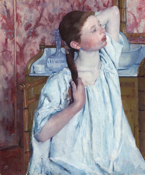 Mary Cassatt masterpiece ‘Girl Arranging Her Hair,’ at the National ...