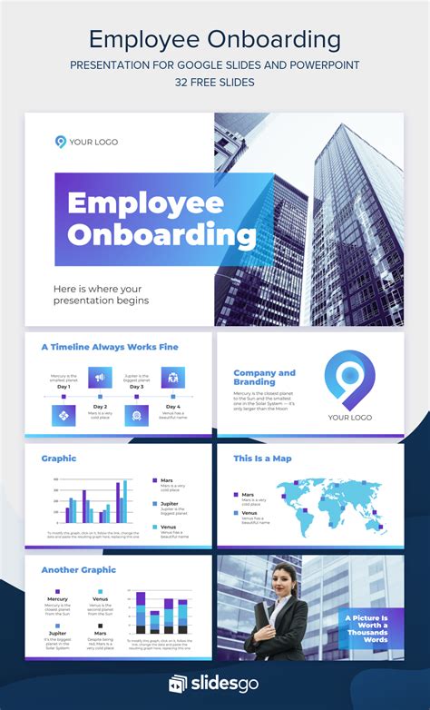 Use this Employee Onboarding presentation to welcome new workers. This Google Slides theme and ...