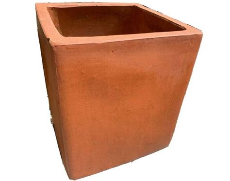 Very Large Square Rectangular Hand Made Terracotta Bay Tree Plant Pot ...