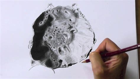 Drawing Moon craters - YouTube