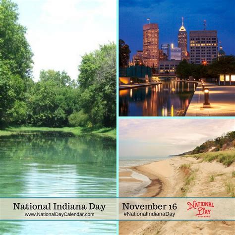 NATIONAL INDIANA DAY - November 16 | Indiana, National, National day