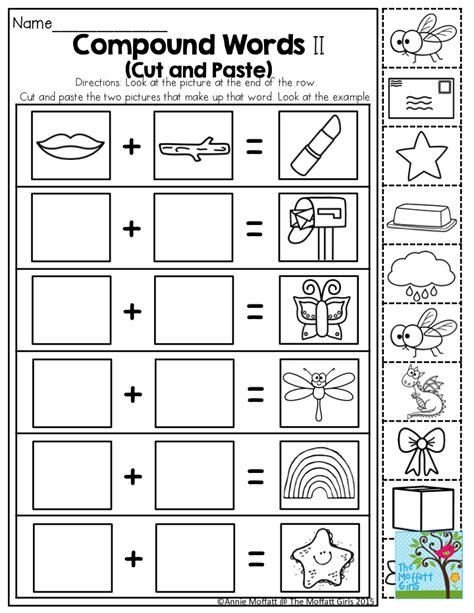 Compound Words For Kids Worksheet - Foto Kolekcija