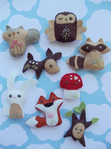 My Cotton Creations: Mini felt animals