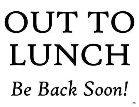 Let people know that you're on a short lunch break with one of these 15 ...