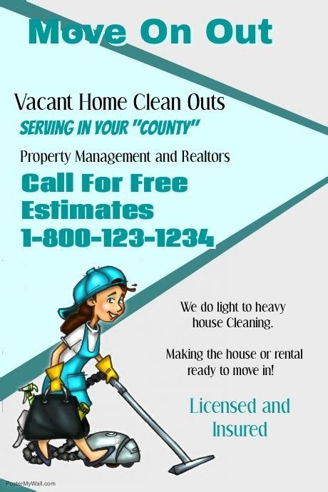 Vacant Home Clean Out Service Template | Clean house, Cleaning, Property management