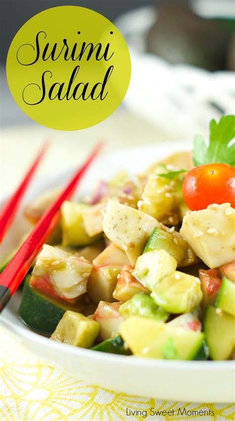 Surimi Salad With Sesame Dressing - Living Sweet Moments