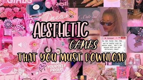 AESTHETIC GAMES THAT YOU MUST DOWNLOAD - YouTube