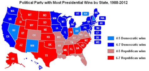 Democrats Vs Republicans Map