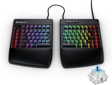 Amazon | KINESIS Gaming フリースタイルエッジ RGB スプリット メカニカル キーボード (MX ブルー) | Kinesis | ゲーミングキーボード 通販