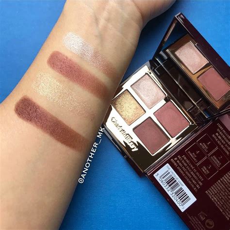 Charlotte Tilbury vintage vamp eyeshadow palette swatches | Makeup ...