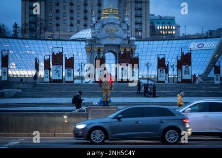 Ukrainian Nationalists OUN UPA flag. Black and red Ukraine flag with coat of arms trident Stock ...