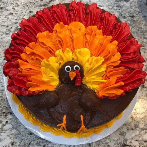 50 Turkey Cake Design (Cake Idea) - February 2020 | Thanksgiving cakes ...