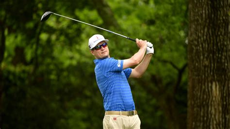 Masters champion Zach Johnson hits his tee shot on hole No. 2 during the second round of the ...