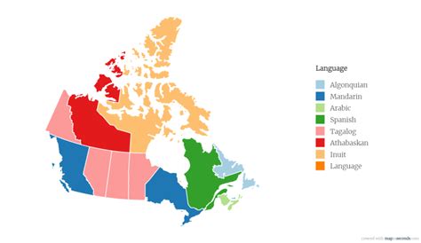 Language Map Of Canada - Wynne Karlotte