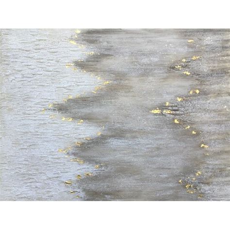 Mercer41 Gold Flakes - Wrapped Canvas Painting & Reviews | Wayfair