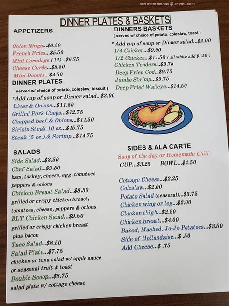 Online Menu of Park Cafe Restaurant, Saint Paul Park, Minnesota, 55071 - Zmenu