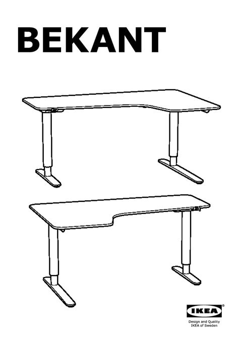 Ikea Bekant Corner Desk Size - Best Design Idea